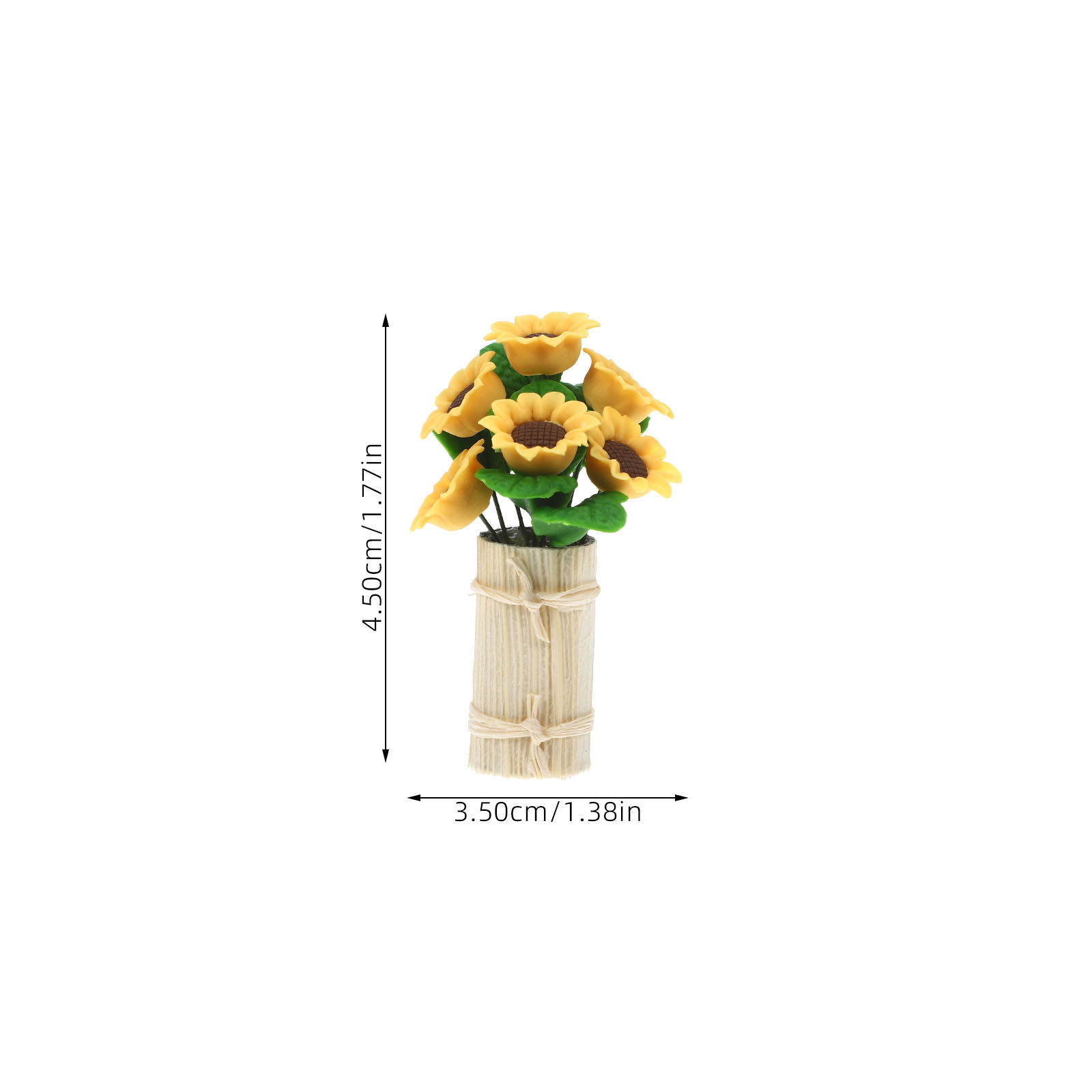 Miniature Clay Potted Flower B - Bonsai Garden Layout 评论和价格