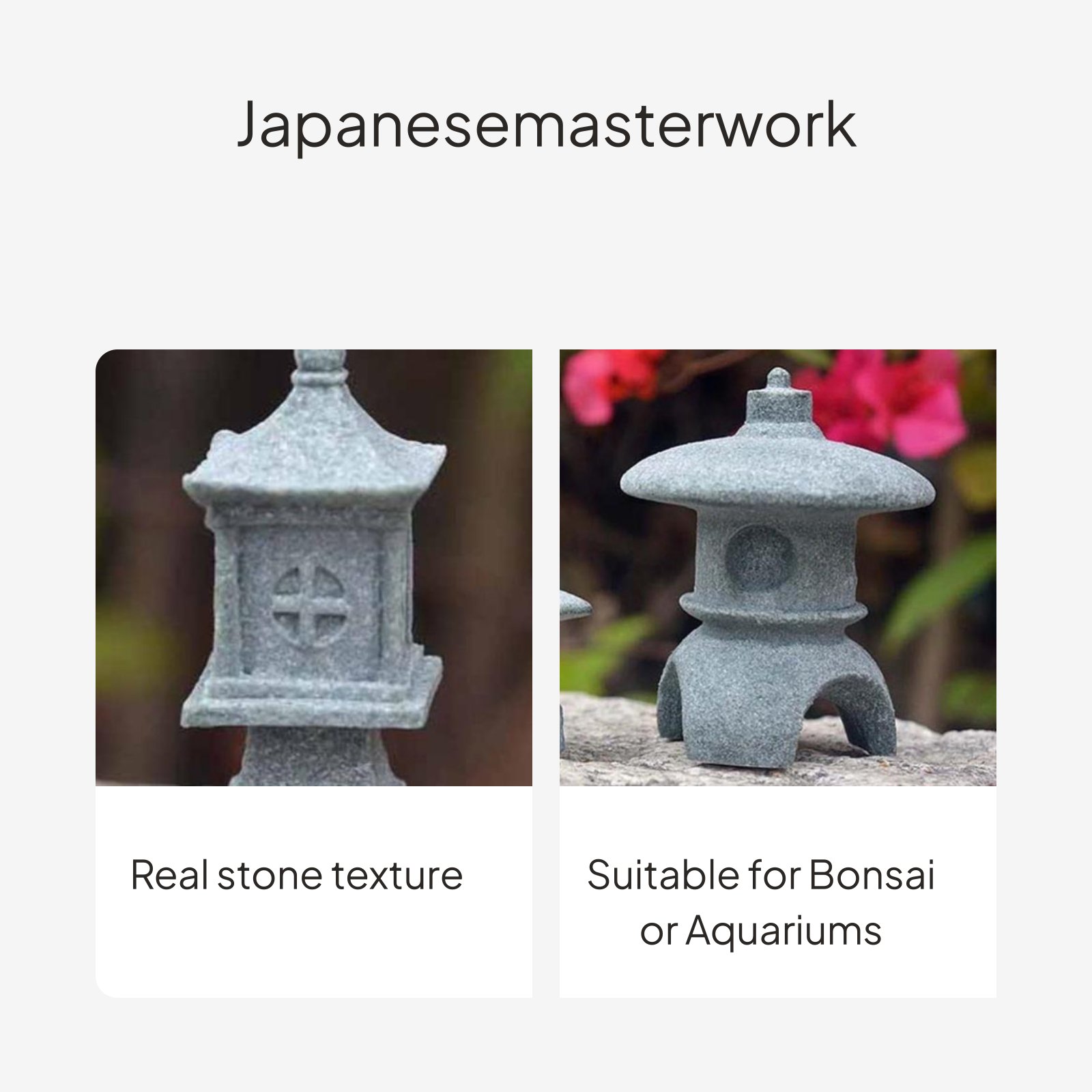 Japanese Sandstone Lantern Gar - Japan Bonsai Garden 评论和价格