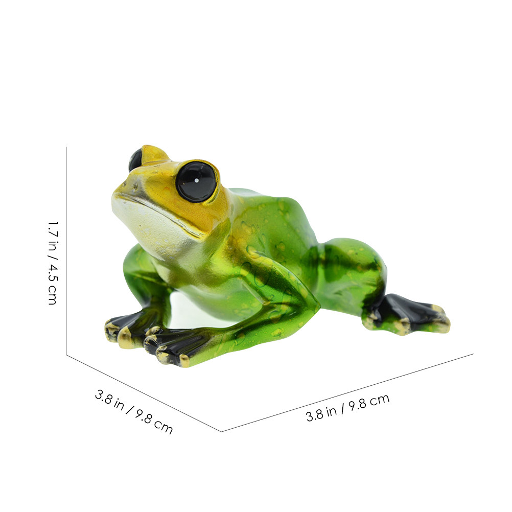 1Pair Frog-Shape Resin Ornamen - Bonsai Garden Layout 评论和价格