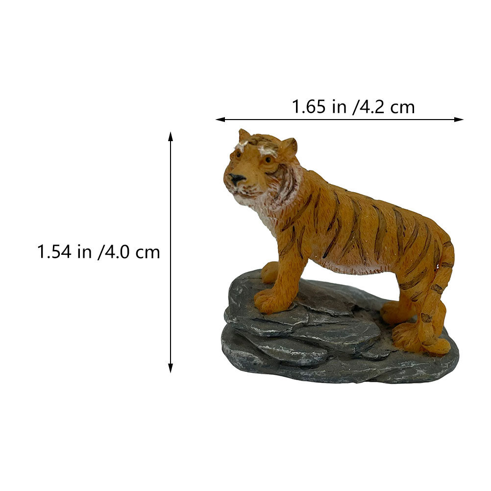 2Pcs Tiger Shape Resin Ornamen - Bonsai Garden Layout 评论和价格