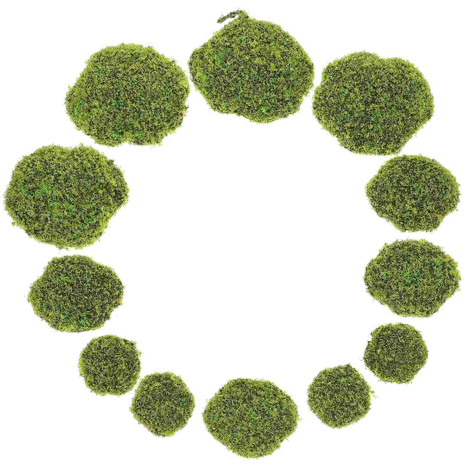 12 Pcs Artificial Moss Stone M - Bonsai Garden Layout 评论和价格