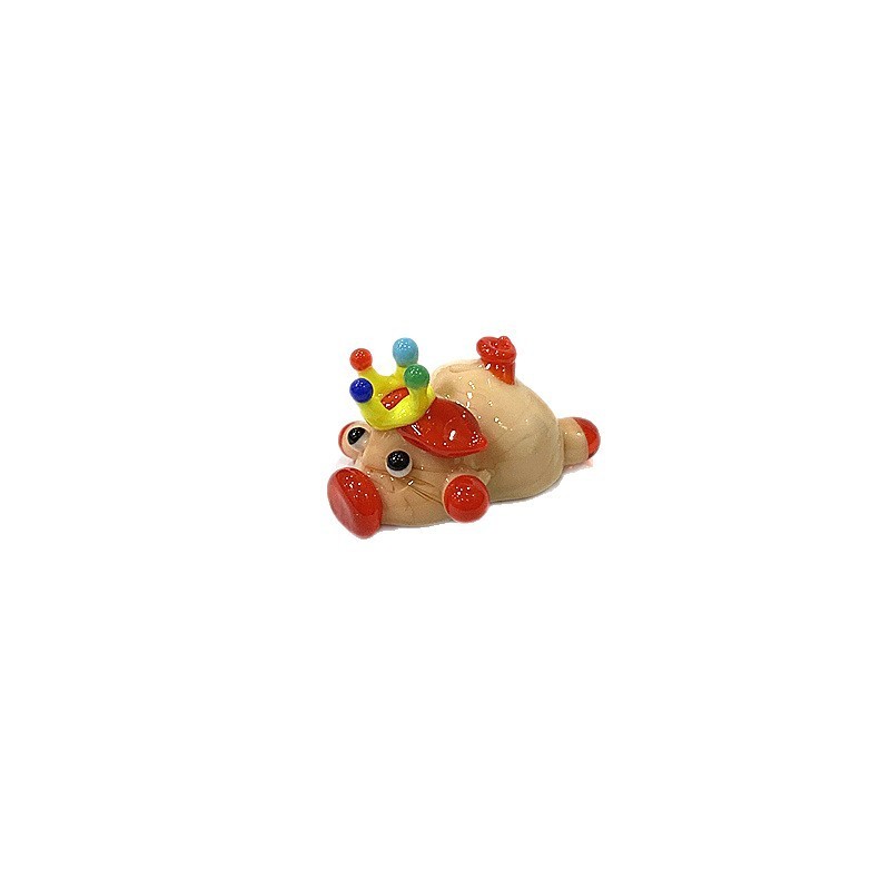 Cute Mini Glass Pig Figurine - - Japan Bonsai Garden 评论和价格