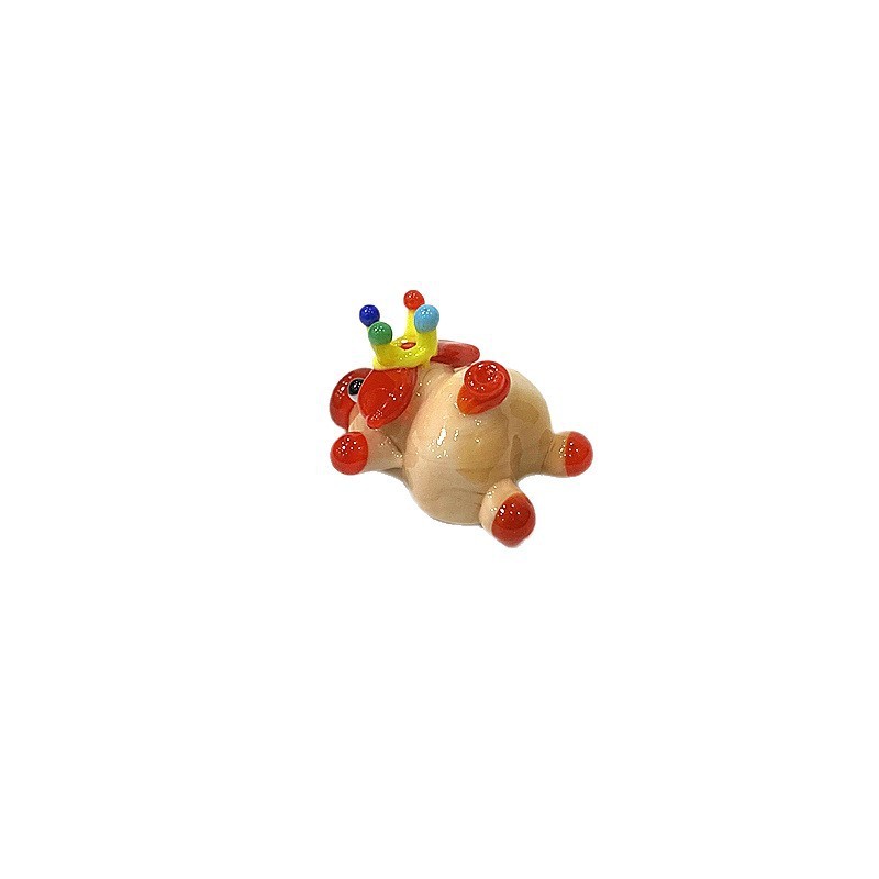Cute Mini Glass Pig Figurine - - Japan Bonsai Garden 评论和价格