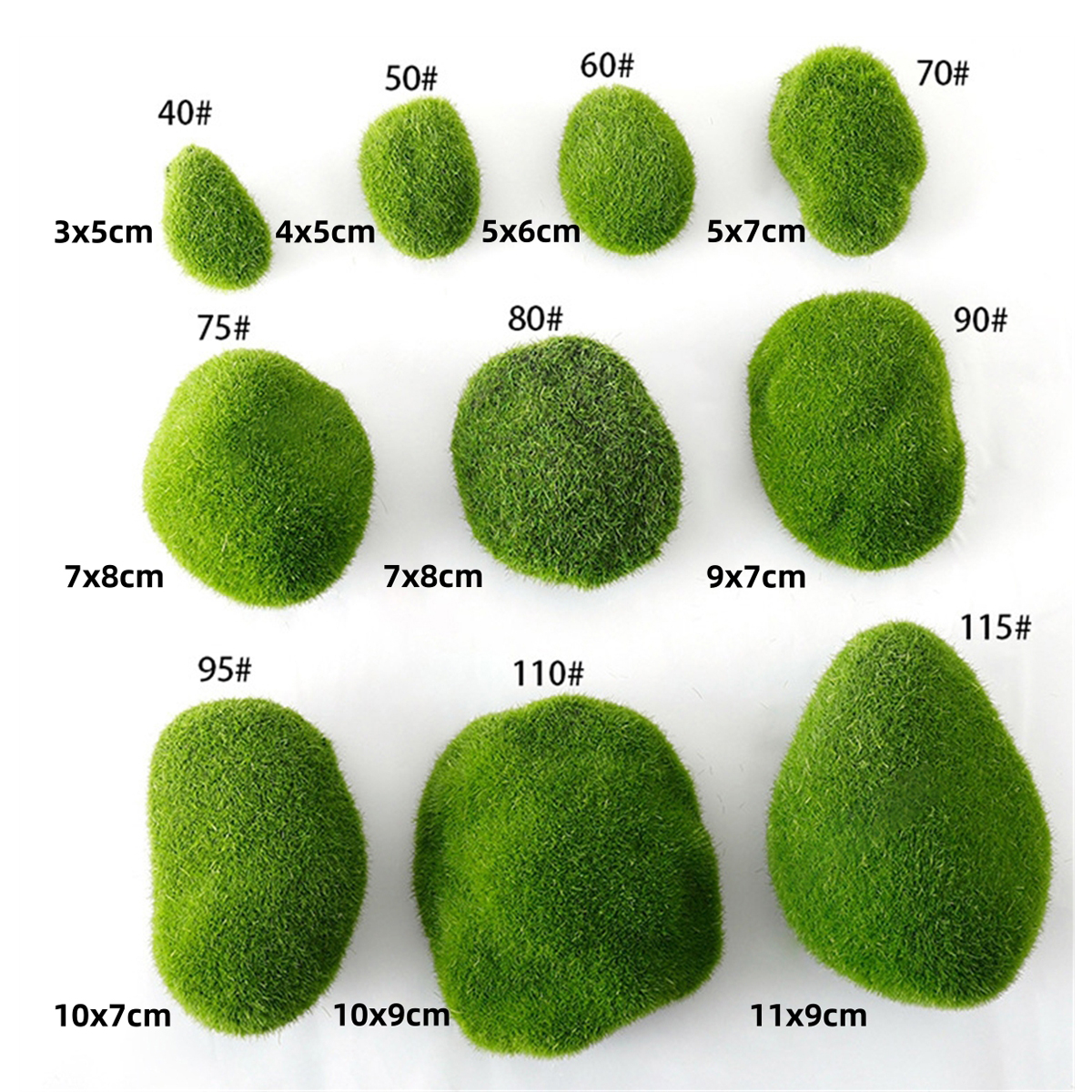 Simulation Moss Hair Stone Flo - Bonsai Garden Layout 评论和价格