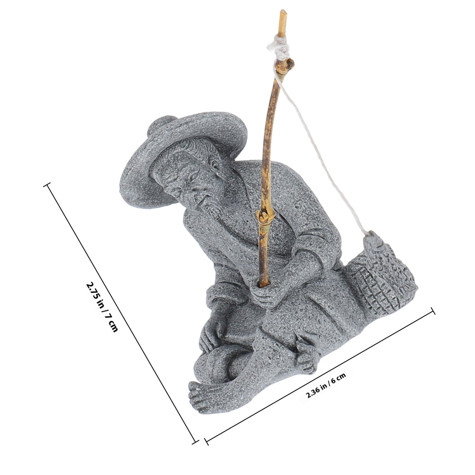 Lifelike Mini Fisherman Garden - Elemental Bonsai Garden 评论和价格