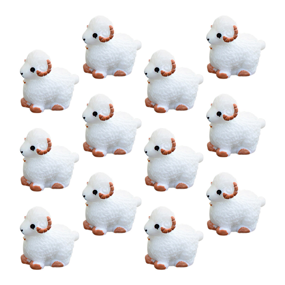 12Pcs Adorable Sheep Decor for - Bonsai Garden Layout 评论和价格