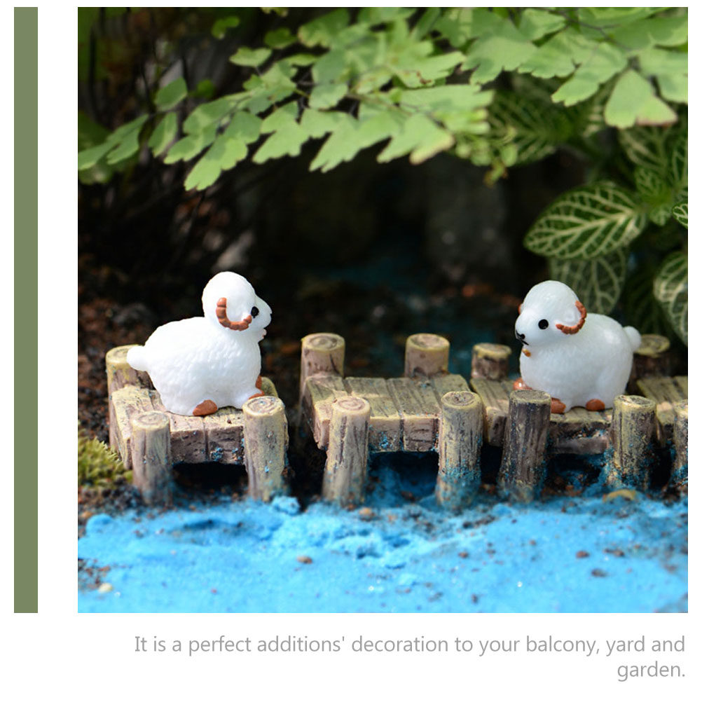 12Pcs Adorable Sheep Decor for - Bonsai Garden Layout 评论和价格