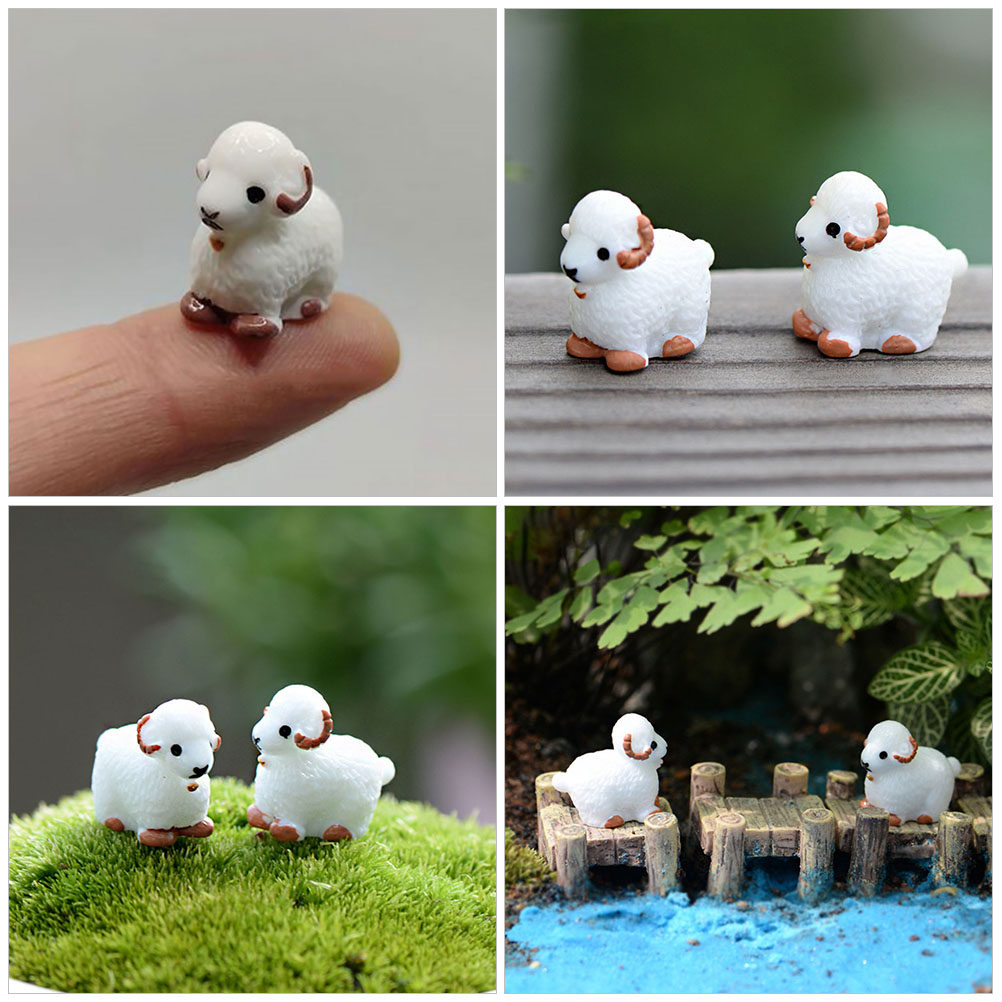 12Pcs Adorable Sheep Decor for - Bonsai Garden Layout 评论和价格